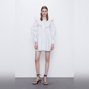 ZARA : Cutwork Embroidery Dress